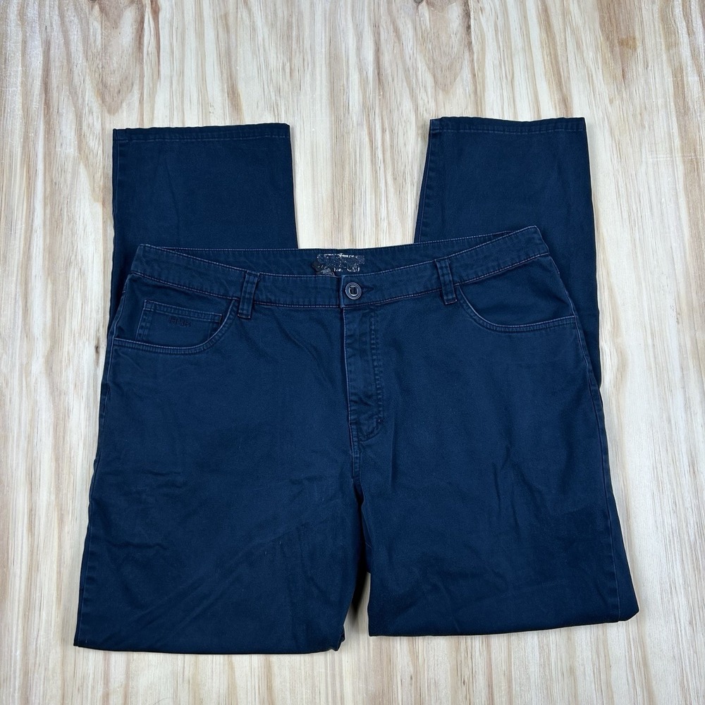 HUK 5 Pocket Pants Performance Fishing Casual Pant Mens 38x30 Navy‎ Chino